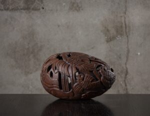 “Birds of a Feather Flock Together” - egg shaped sculpture by Swildens